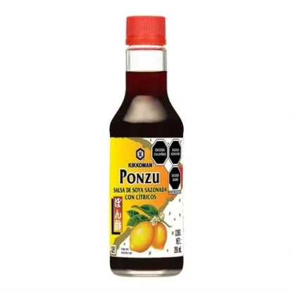 Salsa de Soya Kikkoman Ponzu Sazonada con Cítricos 296 ml