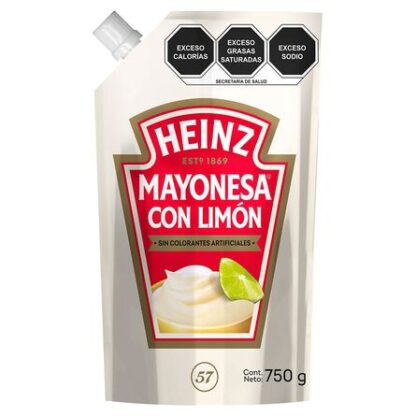 Mayonesa Heinz con Jugo de Limón sin Colorantes 750g