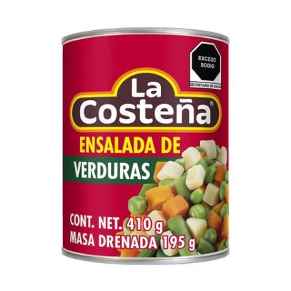 Ensalada De Verduras La Costeña 410 Gr
