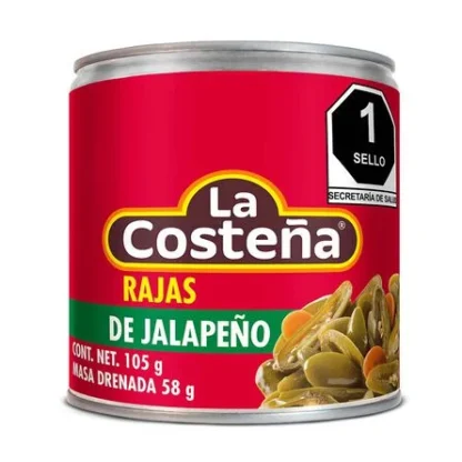 Rajas De Jalapeño La Costeña En Escabeche 105 Gr
