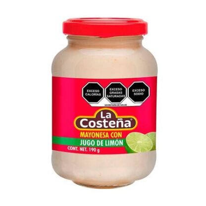Mayonesa La Costeña con Jugo de Limón 190 g